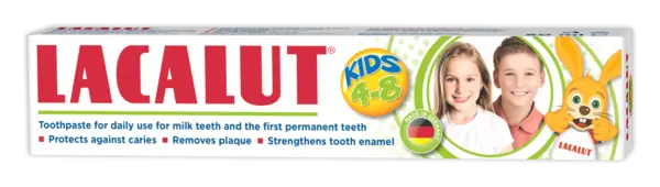 Pasta de dinti Kinder Kids 4-8 ani, 50ml, Lacalut