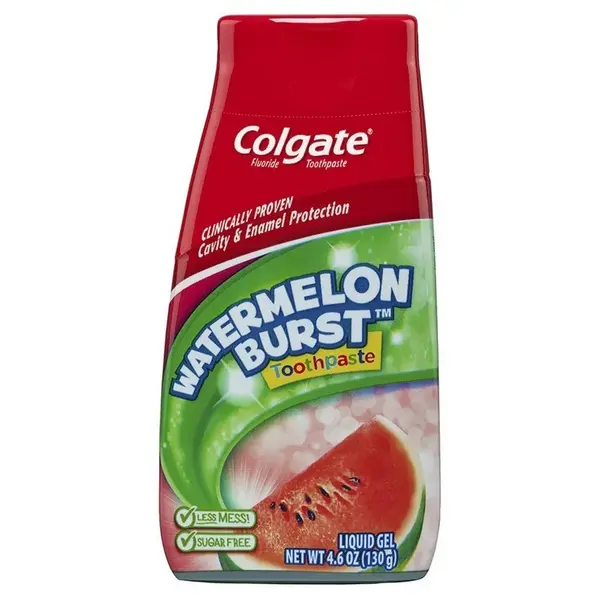 Pasta de Dinti pentru Copii, Colgate, Watermelon Burst, Aroma Pepene Verde, cu Fluor, Varsta 6+ Ani, 130gr