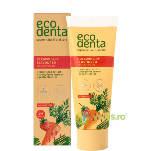 Pasta de Dinti pentru Copii cu Aroma de Capsuni si Morcov Ecologica/Bio 75ml