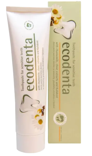 Pasta de dinti pentru dinti sensibili cu extract de musetel, cuisoare si kalident, 100ml, Ecodenta