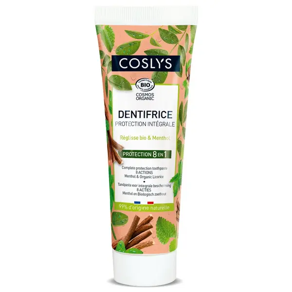 Pasta de Dinti Protectie Completa 8 in 1 cu Mentol si Lemn Dulce Bio 100g