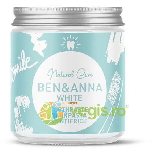 Pasta de Dinti White cu Fluor Borcan 100ml