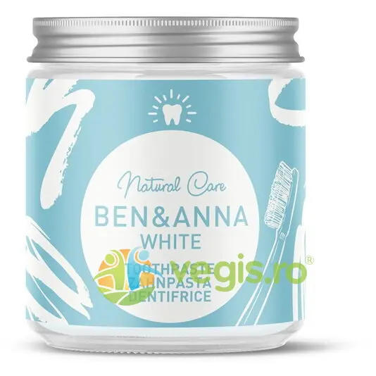 Pasta de Dinti White fara Fluor Borcan 100ml