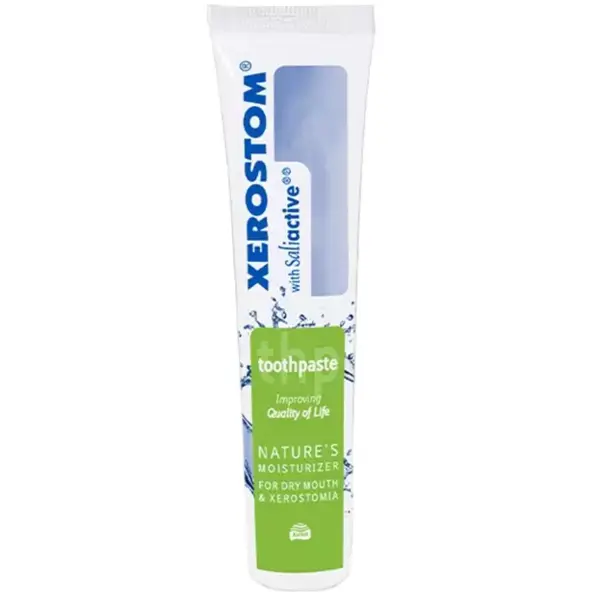 Pasta de dinti, Xerostom, impotriva Aparitiei Aftelor, pentru Calmarea Gingiilor Iritate, cu Xilitol si Fluor, fara SLS, cu Fluor, 50ml