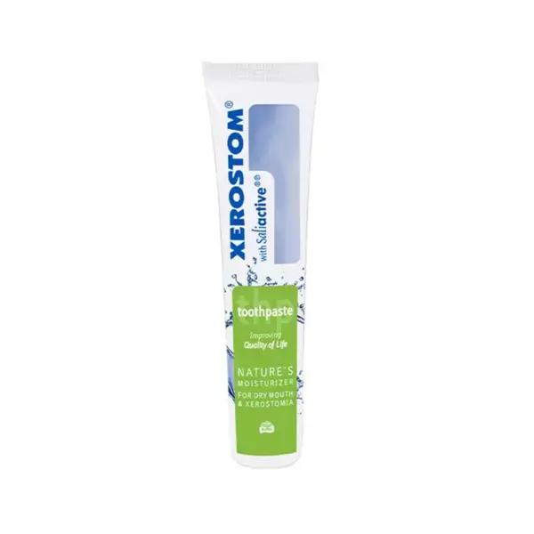 Pasta de dinti, Xerostom, pentru Calmarea Gingiilor Iritate, cu Xilitol si Fluor, fara SLS, cu Fluor, 50ml