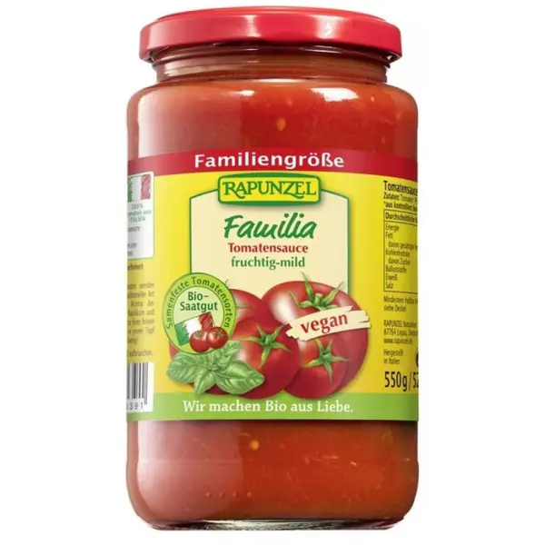 Pasta de tomate familia vegana, eco - 550 g