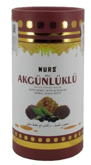 Pastă din plante cu miere și ulei de tămâie, 400 g, Nurs Lokman Hekim
