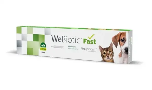Pasta palatabila pentru caini pisici WeBiotic Fast 15 ml