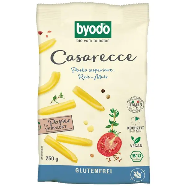 Paste casarecce din porumb si orez fara gluten, eco - 250 g
