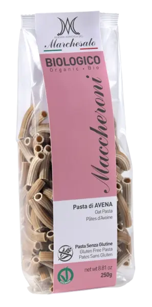 Paste din ovaz fara gluten Bio Maccheroni, 250g, Marchesato