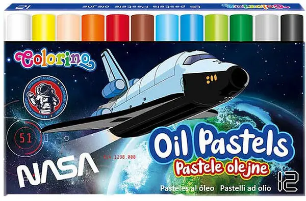 Pasteluri uleioase Colorino Nasa - 12 culori