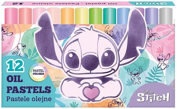 Pasteluri uleioase Cool Pack Disney - Stitch, 12 buc