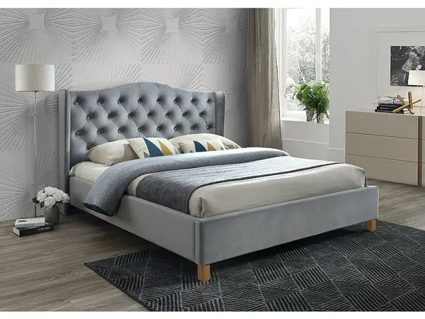 Pat ALEN VELVET 160 x 200 CM - Grey