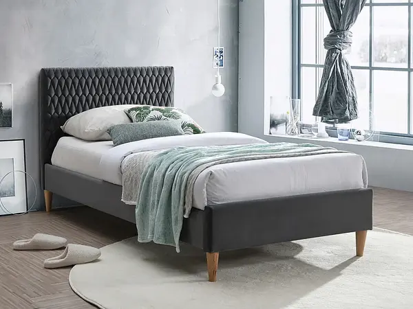 Pat AURIS VELVET 90 x 200 CM - Grey