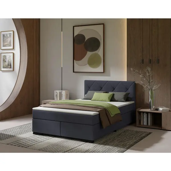 Pat Boxspring, 120/220 cm, antracit