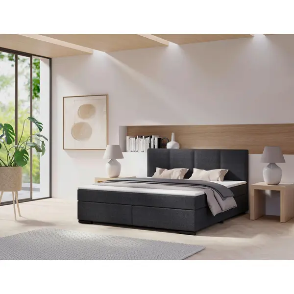 Pat Boxspring, 160/220 cm, antracit