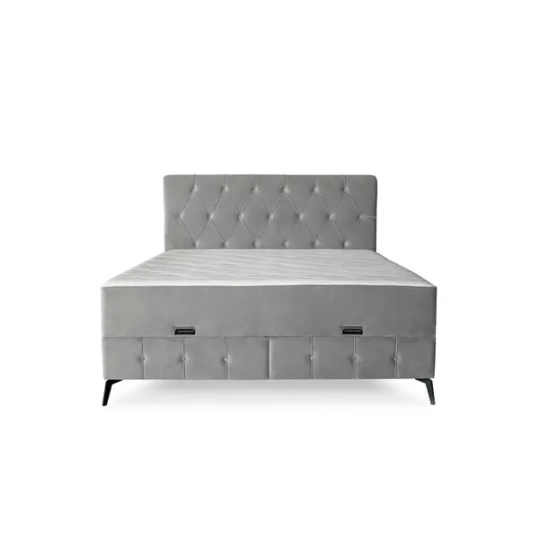 Pat Boxspring, 180/200 cm, gri