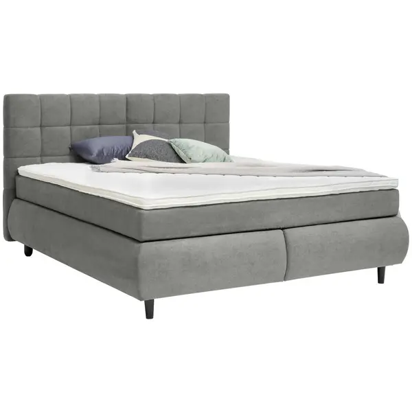 Pat Boxspring, 180/200 cm, gri