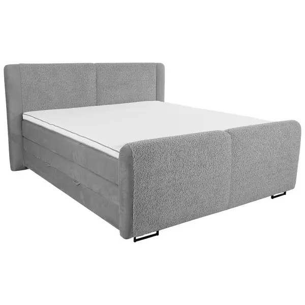 Pat Boxspring, 180/200 cm, gri