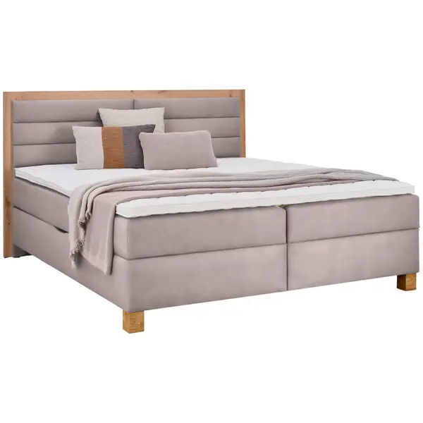 Pat Boxspring 180x200 Cm, 180/200 cm, bej, stejar Artisan