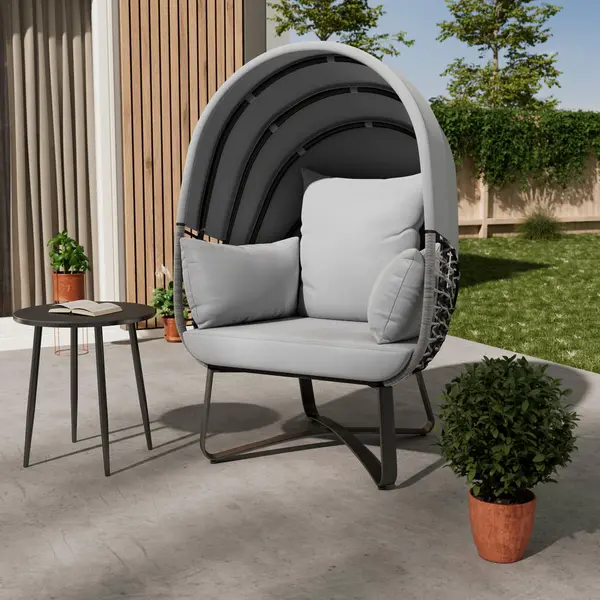 Pat De Exterior Stil Scoică 100/152/90 cm