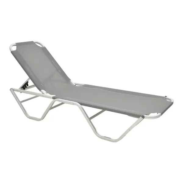 Pat de soare Dessie pakoworld din aluminiu, stivuibil, in nuanta gri inchis, 59,5x195x29,5cm dessie pakoworld șezlong din aluminiu, stivuibil, în nuanță gri închis, 59,5x195x29,5 cm