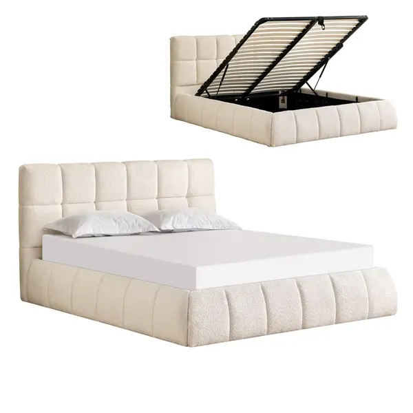 Pat EDDY BOUCLE 160 X 200 CM - Beige
