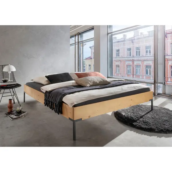 Pat Futon, 180/200 cm, culoare lemn molid
