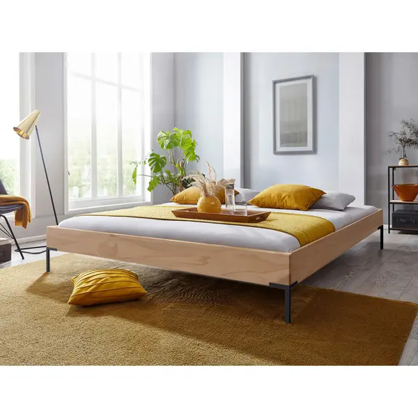 Pat Futon, 200/200 cm, culoare lemn molid