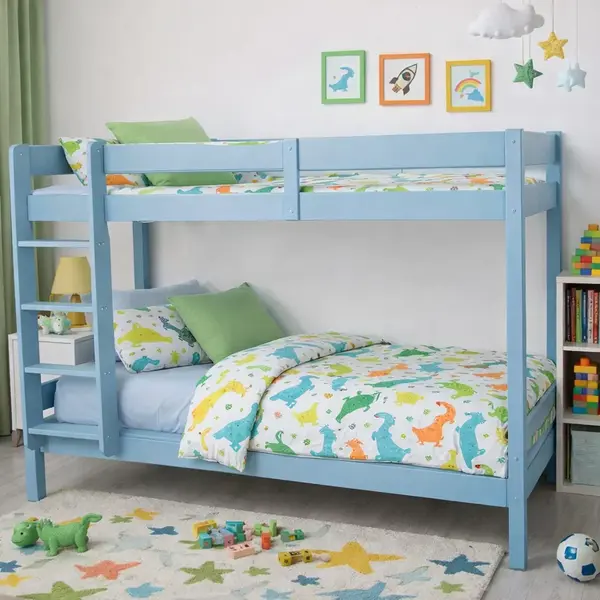 Pat Lilo supraetajat - din lemn masiv de brad - 90 90x200 cm - culoare personalizabila