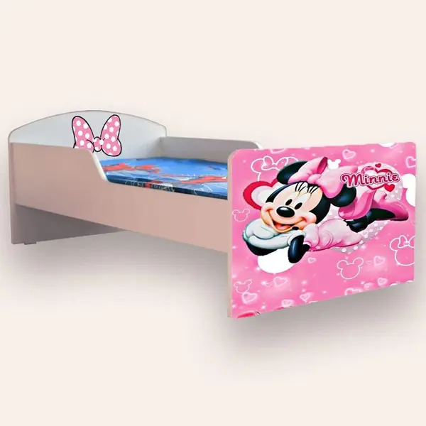 Pat pentru copii Minnie Mouse, 2-12 ani, 160x80 cm