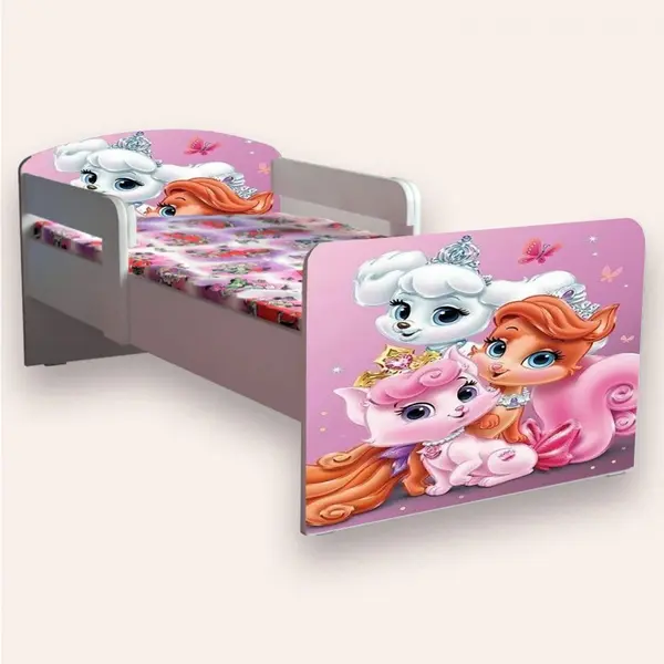 Pat pentru copii Palace Pets cu manere, 2-12 ani, 160x80 cm