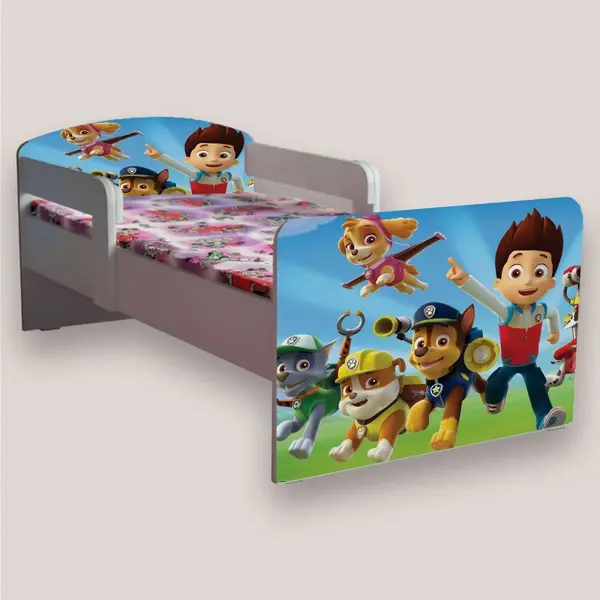 Pat pentru copii Paw Patrol cu manere, 2-12 ani, 160x80 cm