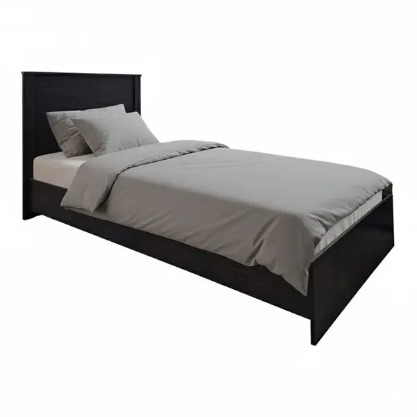 Pat single Athos, Lemn, Sonoma-Antracit, 90x190 cm
