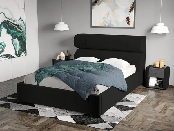 Pat Tapitat Galardo Fix Negru - Riviera 100 160x200