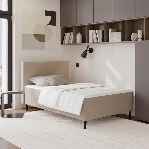 Pat Tip Boxspring, 120/200 cm, bej