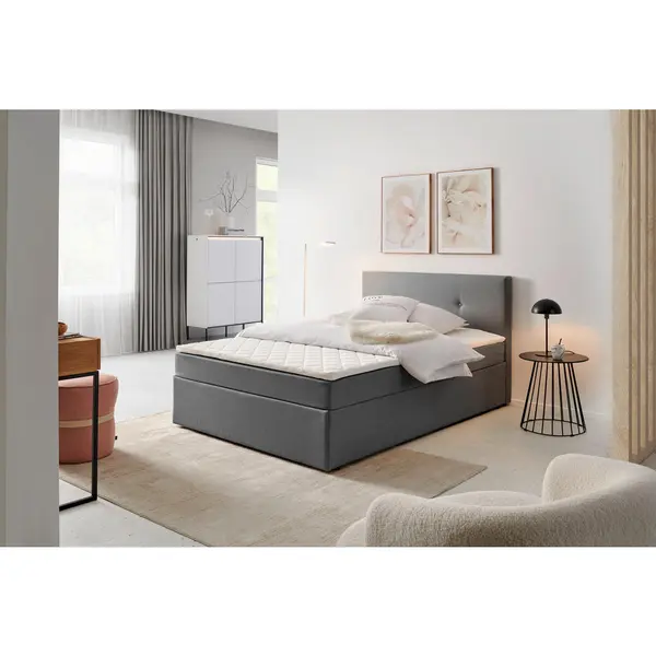 Pat Tip Boxspring, 120/200 cm, gri