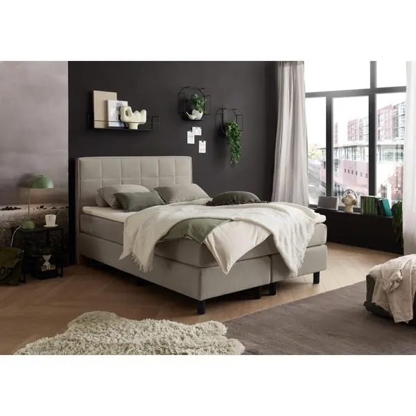 Pat Tip Boxspring, 140/200 cm, nisipiu