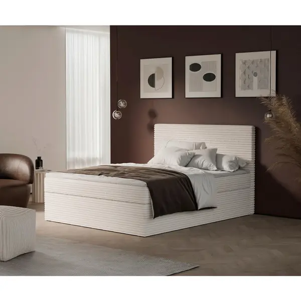 Pat Tip Boxspring, 160/200 cm, crem