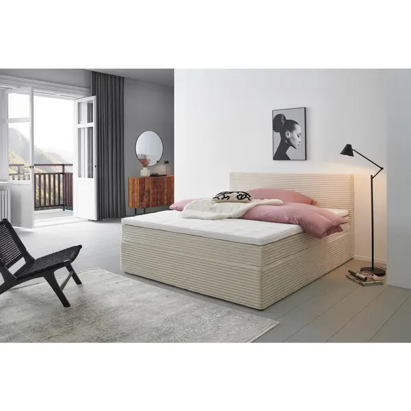 Pat Tip Boxspring, 180/200 cm, crem