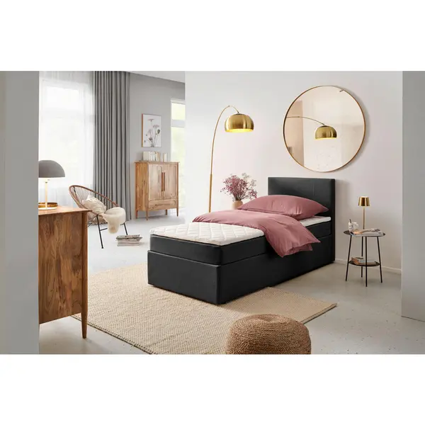 Pat Tip Boxspring, 90/200 cm, gri