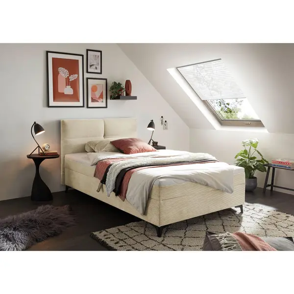 Pat Tip Boxspring, crem