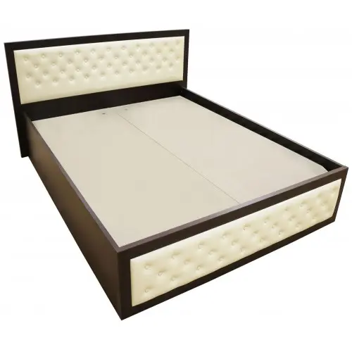 Pat Torino 140x200 cm, Wenge / Piele ecologica bej