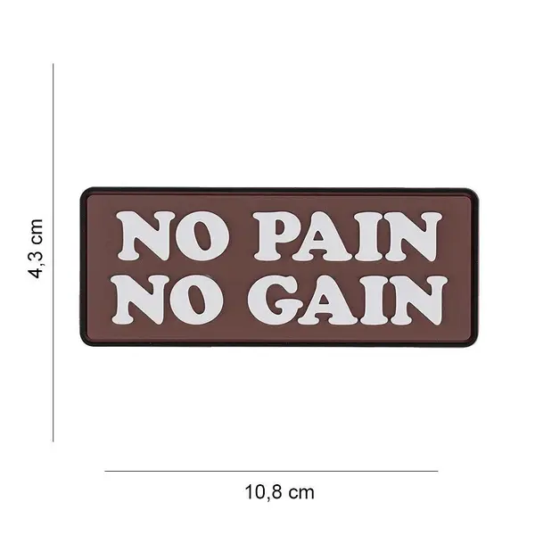 Patch 3D PVC No Pain No Gain - Default Title