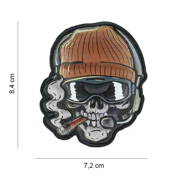 Patch 3D PVC Skull Beanie Warrior – UV - Default Title