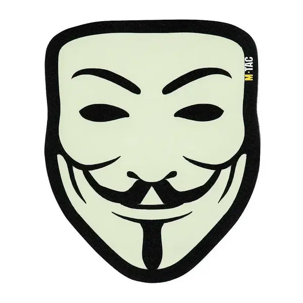 Patch Anonymous velcro fosforescent - Default Title