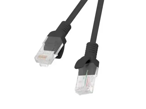 Patch cord Cat.6 UTP 0,5 m, Negru