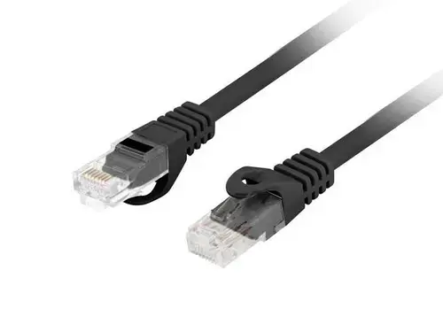 Patch cord Cat.6 UTP LSZH 0,25 m, Negru