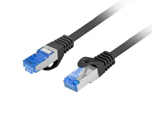 Patch cord Cat.6A S/FTP LSZH CCA 5 m, Negru