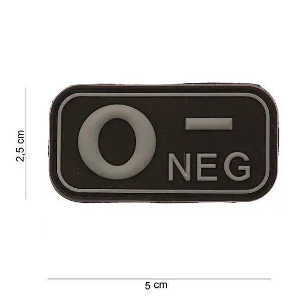 Patch grupa sanguina 0- negativ PVC - Default Title